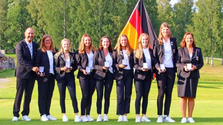 Die deutschen Damen gewinnen bei der Team-EM die Bronzemedaille (Foto: DGV/stebl)
